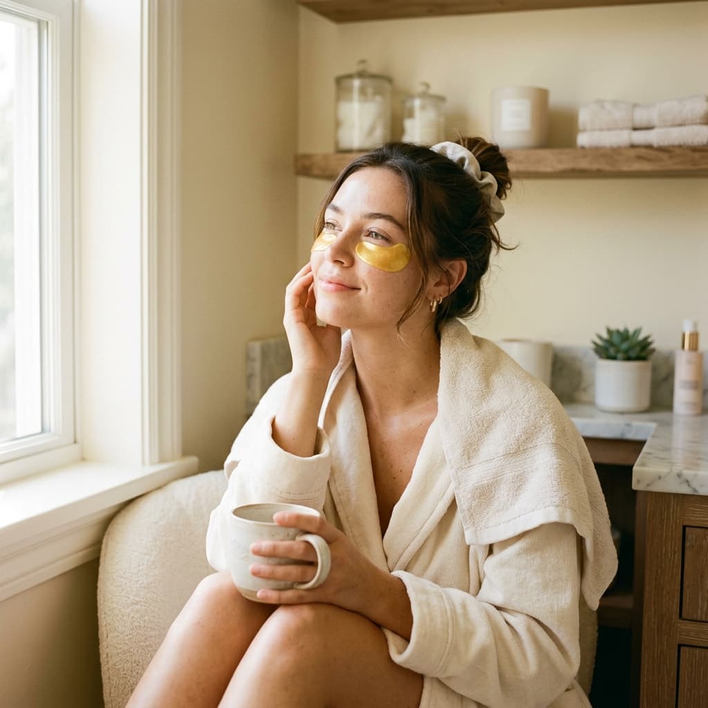 Self-care with under eye patches